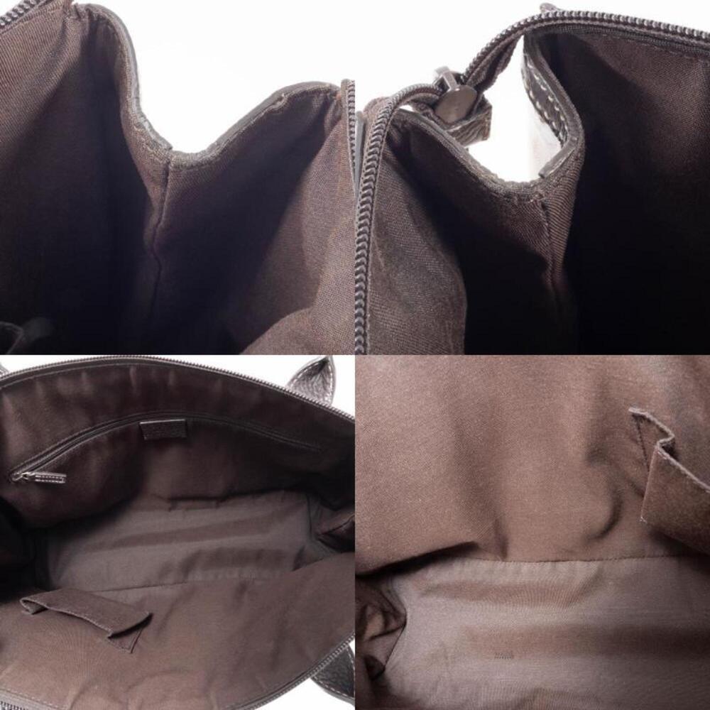 GUCCI Authentic Brown Leather Tote Bag - Picture 14 of 16